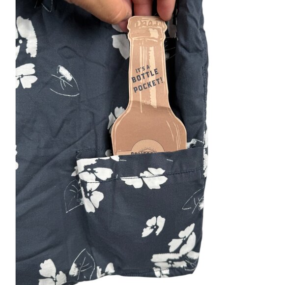 NWT High Water Short Sleeve Shirt-California Poppy-Washed Navy W/Pockets-S - Picture 5 of 8